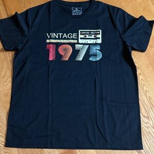 NWOT Vintage 1975 Limited Edition Cassette T-Shirt XL
